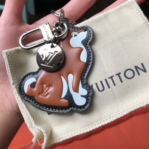 LV keychain Shiba dog